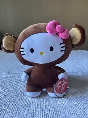 Sanrio Hello Kitty Monkey Suit Plush Fiesta 10 Inch NWT Jungle Collection